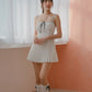 NICOLECHANGMIN x LIKKA Colette Romper Dress in White