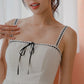 NICOLECHANGMIN x LIKKA Colette Romper Dress in White