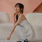 NICOLECHANGMIN x LIKKA Colette Romper Dress in White
