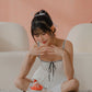 NICOLECHANGMIN x LIKKA Colette Romper Dress in White