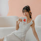 NICOLECHANGMIN x LIKKA Delphine Dress in White