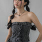(PREORDER) Denise Distressed Padded Tube Top