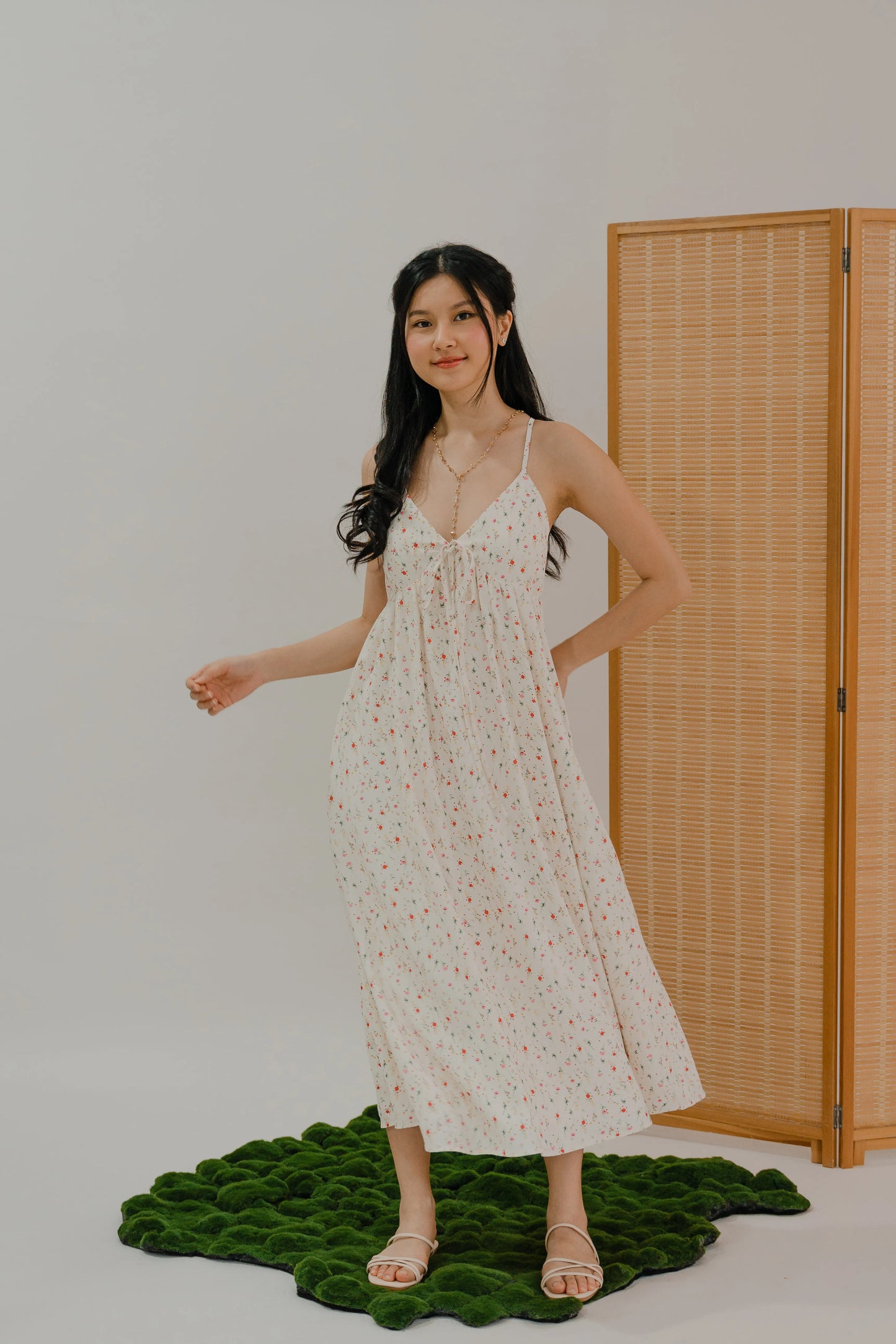 LIKKA x BEUTEA Paige Babydoll Maxi Padded Dress