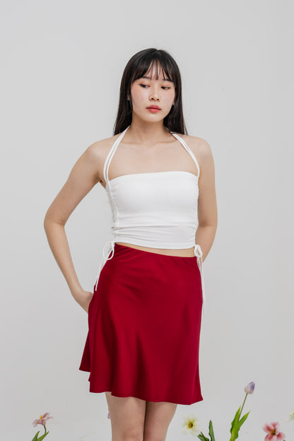 Aster Halter Side-Ribbons Padded Top