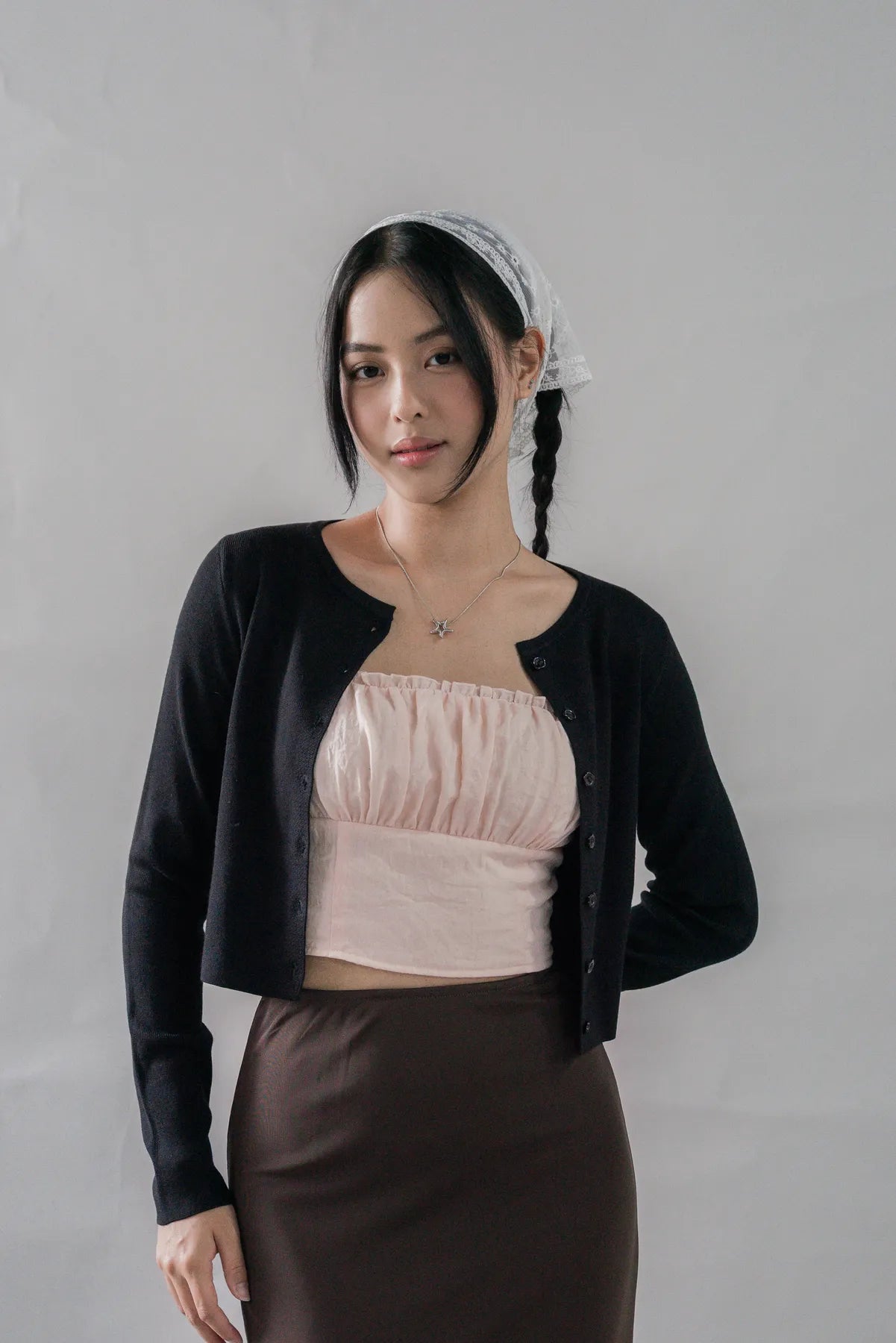 Mindy Flower Button Cardigan