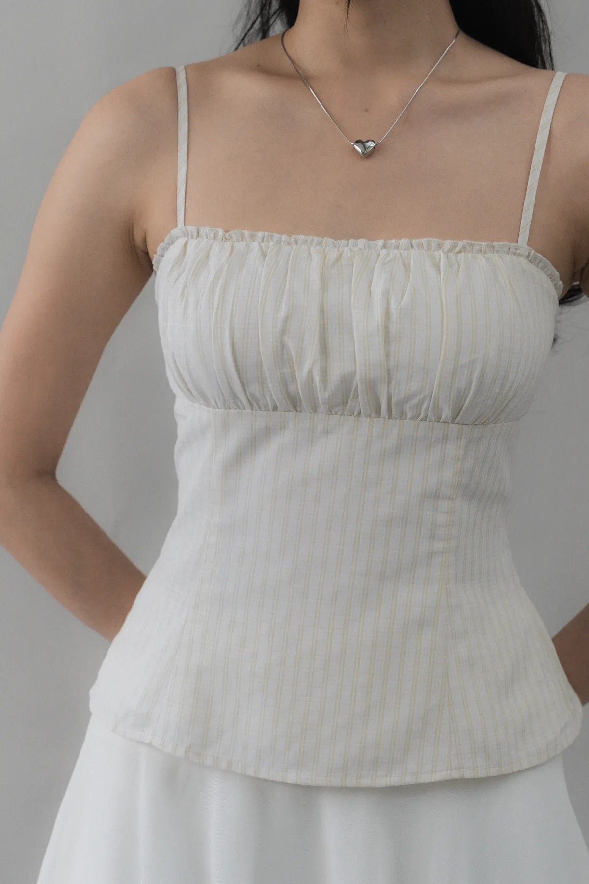 Steffi Gingham Strappy Padded Top