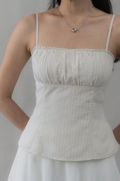 Steffi Gingham Strappy Padded Top