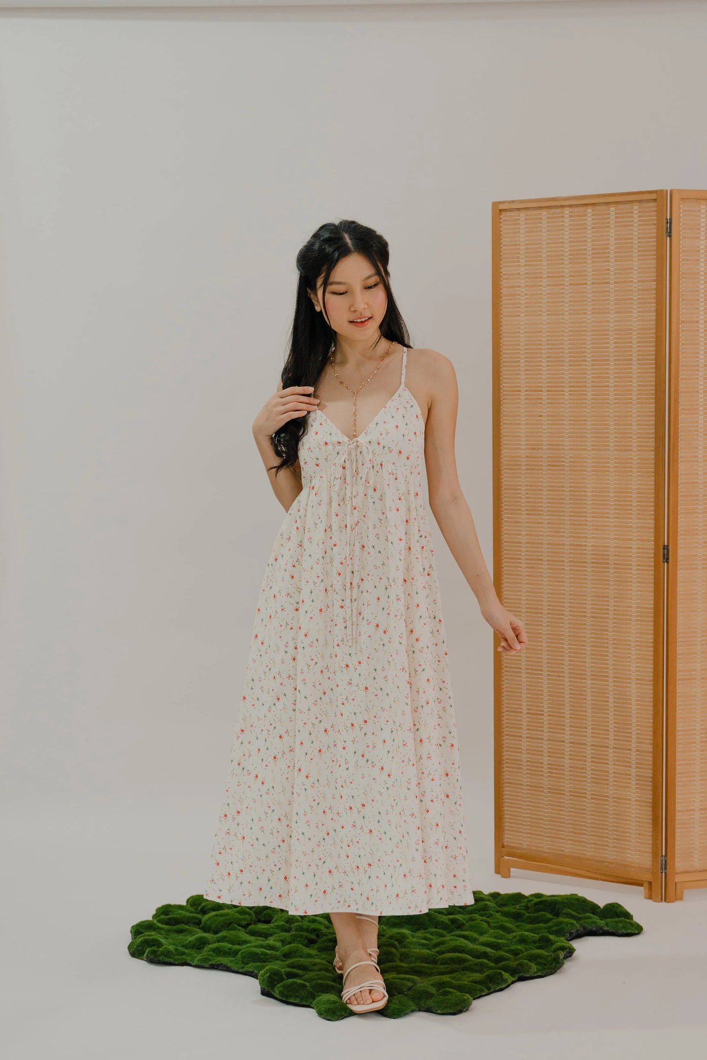 LIKKA x BEUTEA Paige Babydoll Maxi Padded Dress