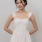 Elora Ribbon Tie Padded Maxi Dress