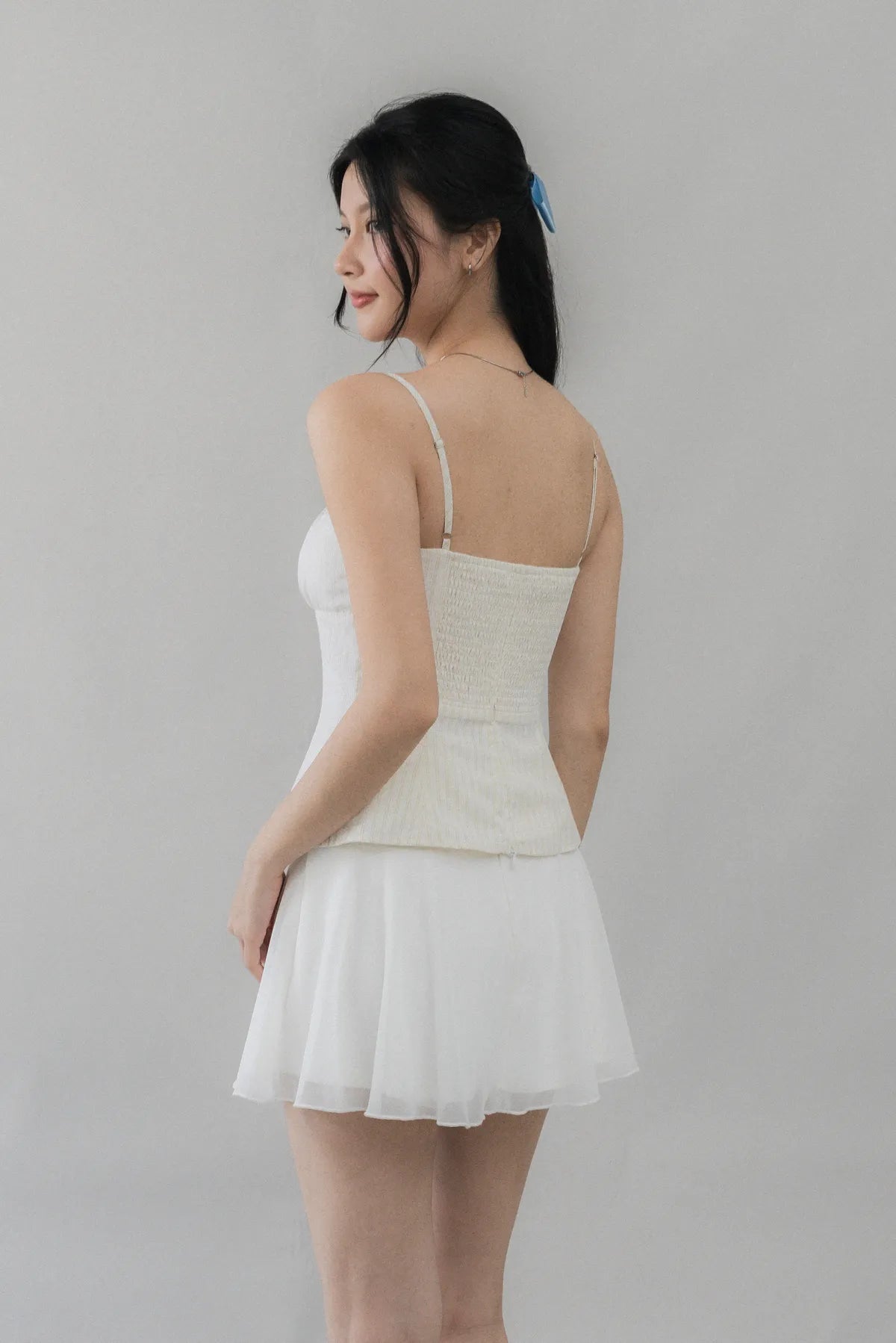 Steffi Gingham Strappy Padded Top