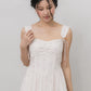 Elora Ribbon Tie Padded Maxi Dress