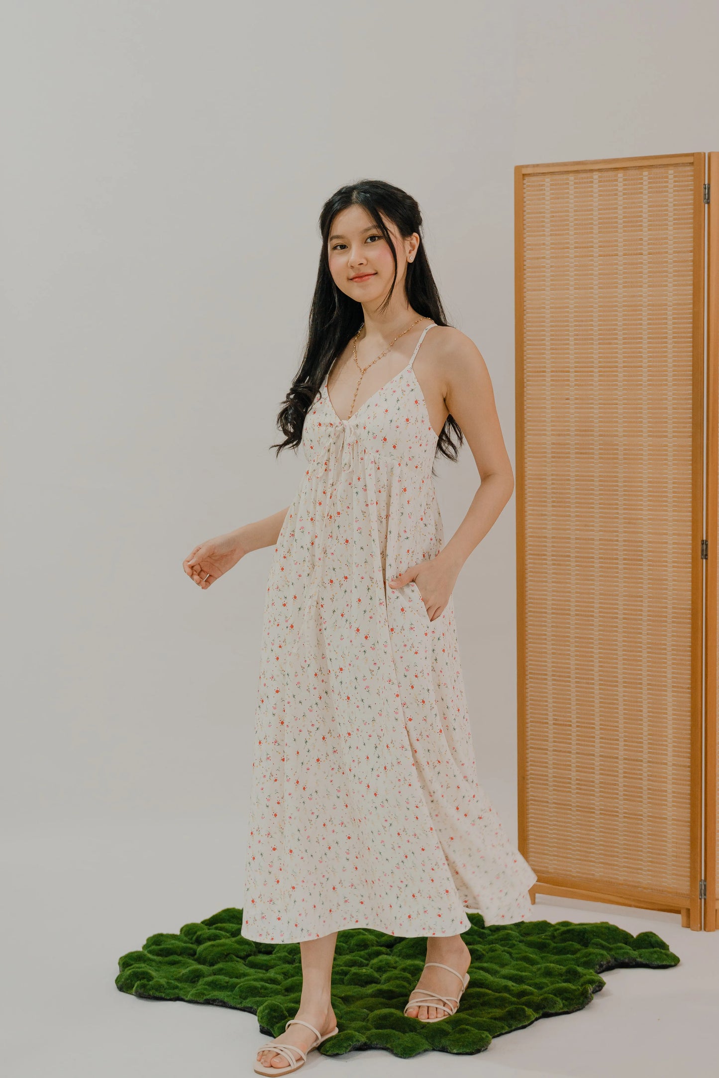 LIKKA x BEUTEA Paige Babydoll Maxi Padded Dress