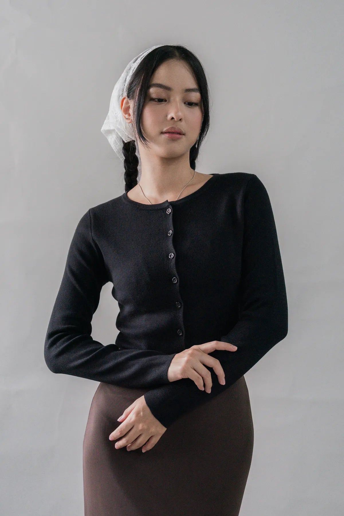 Mindy Flower Button Cardigan