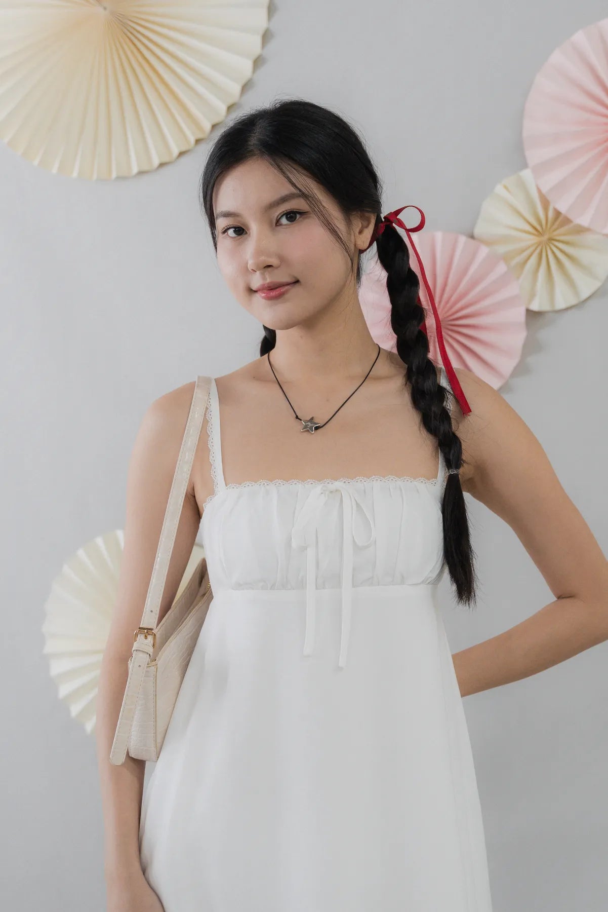 Kaia Padded Mini Babydoll Dress