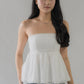 Jolyn Eyelet Babydoll Padded Top