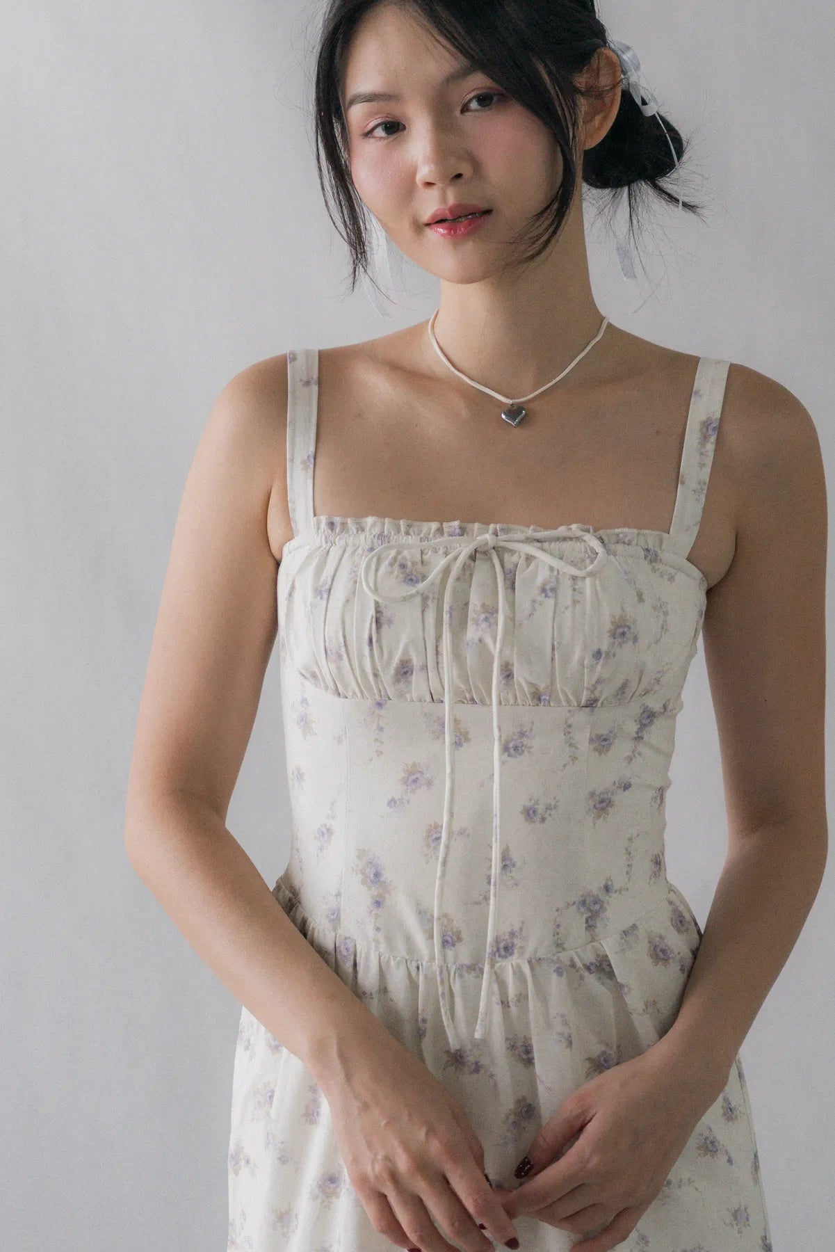 Lyla Padded Ruched Long Dress