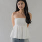 Jolyn Eyelet Babydoll Padded Top