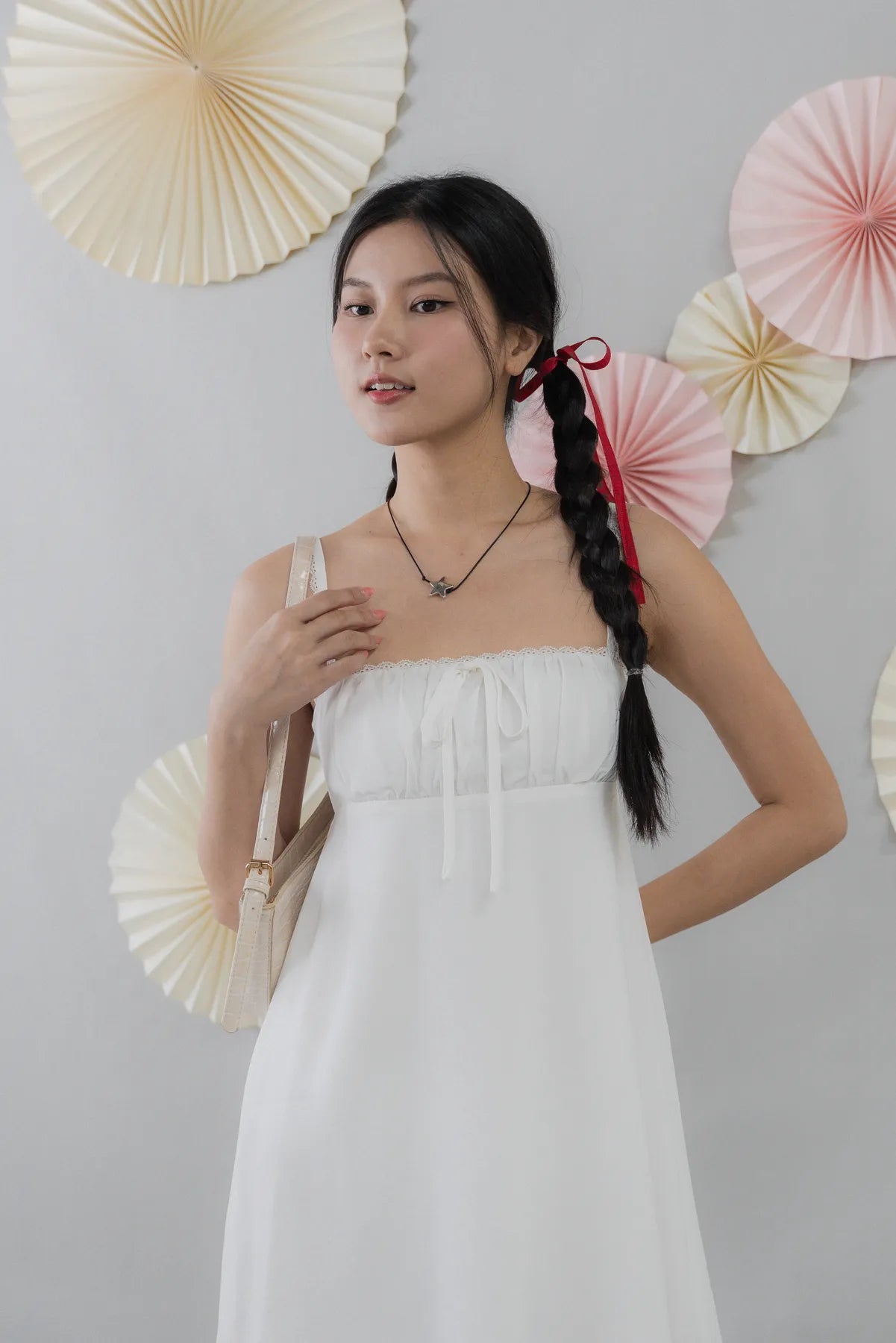 Kaia Padded Mini Babydoll Dress