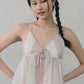Peony Patchwork Babydoll Padded Top