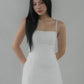 Bernadette Tiered Hem Padded Mini Dress