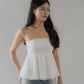 Jolyn Eyelet Babydoll Padded Top