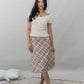 Valerie Pointelle Off Shoulder Short Sleeve Top
