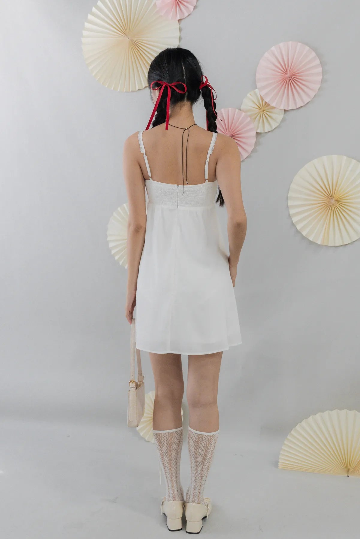 Kaia Padded Mini Babydoll Dress