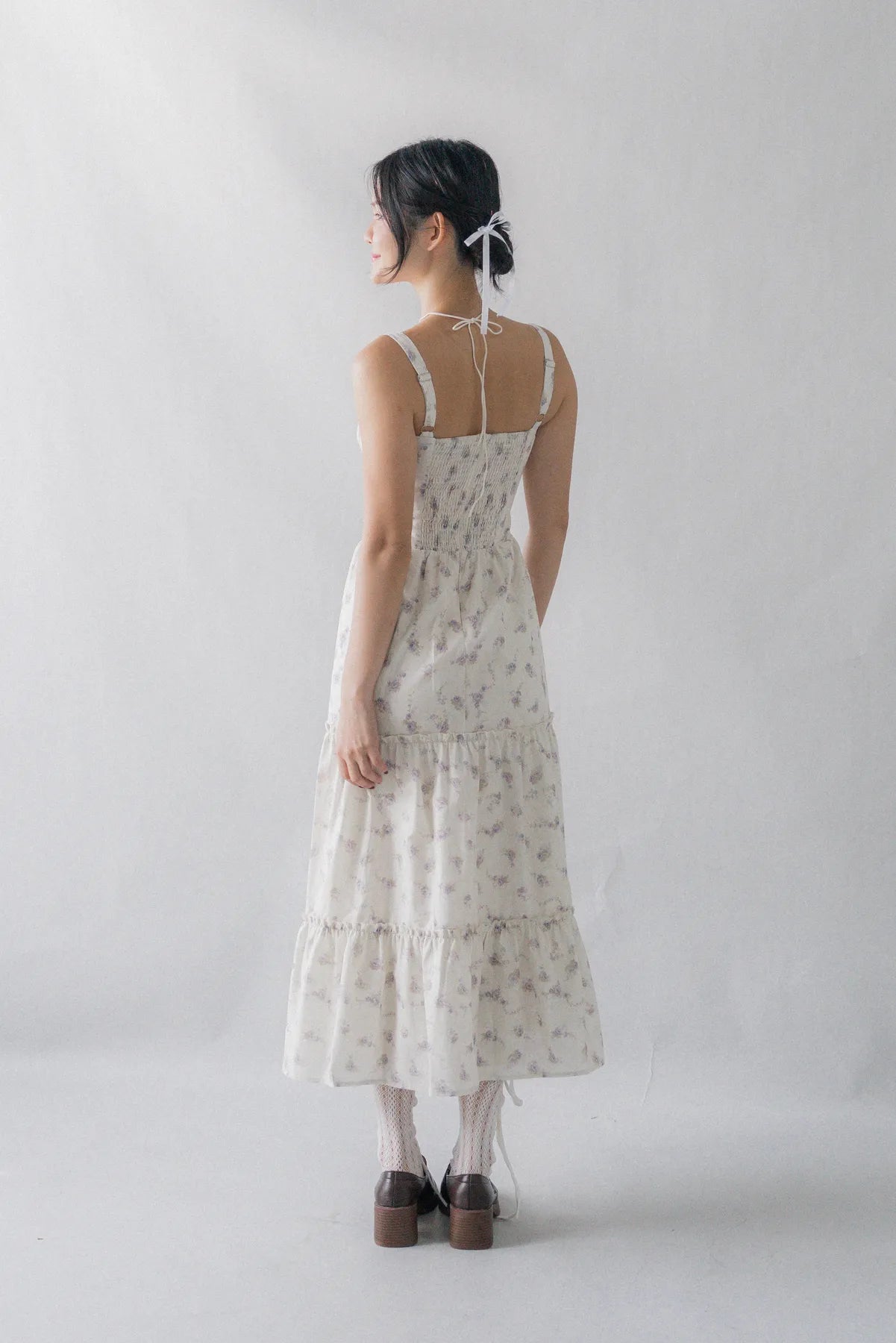 Lyla Padded Ruched Long Dress