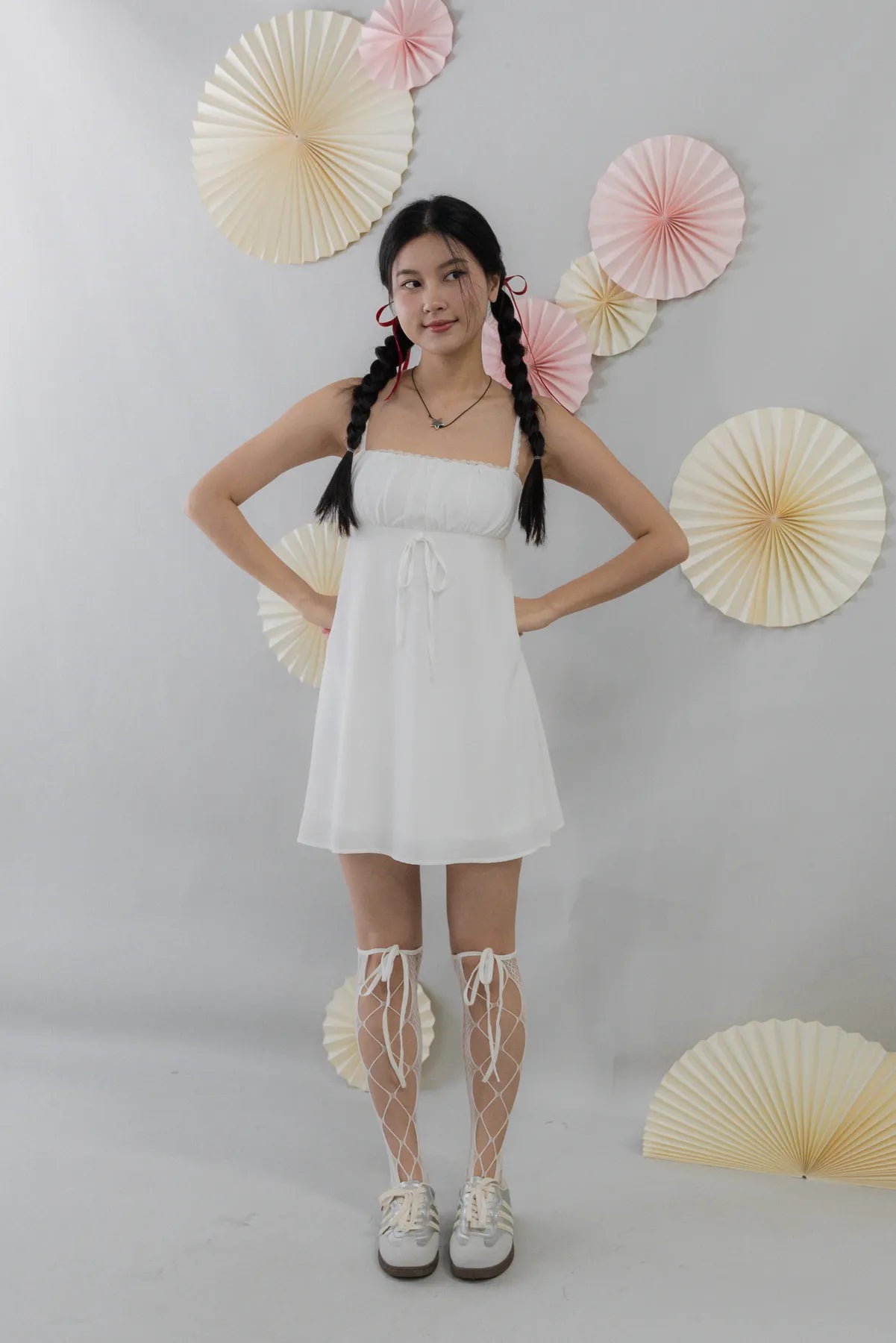 Kiara Padded Mini Babydoll Dress