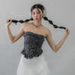 (PREORDER) Denise Distressed Padded Tube Top
