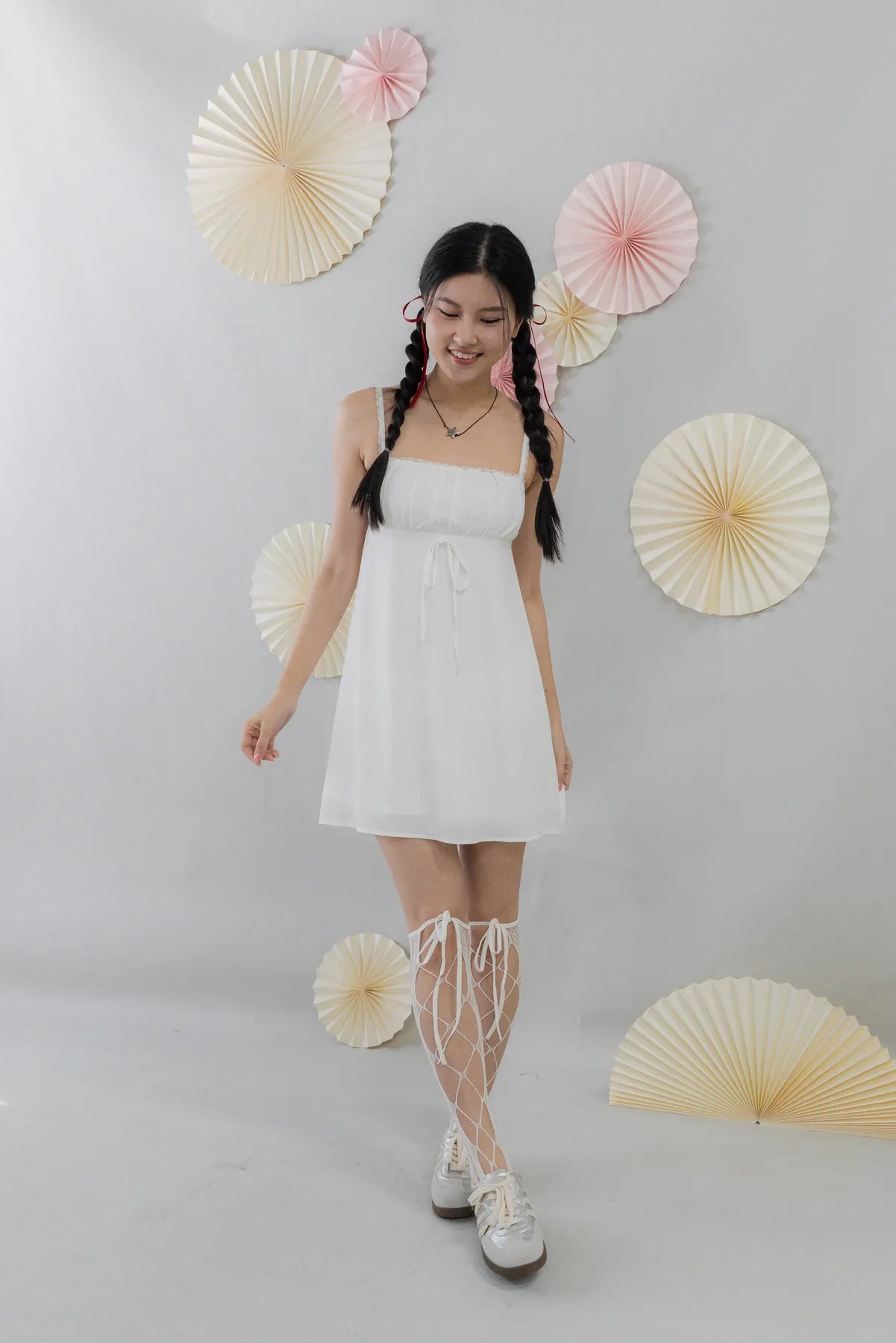 Kiara Padded Mini Babydoll Dress