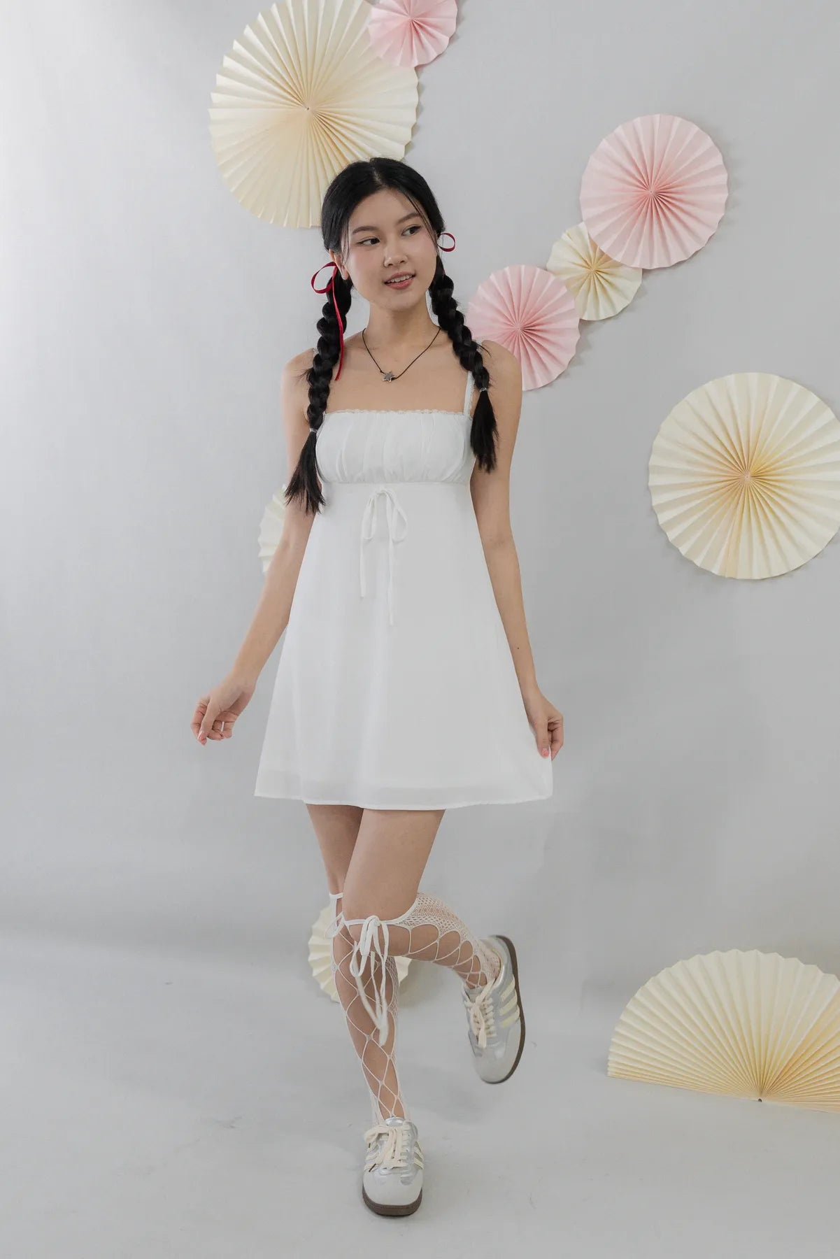 Kiara Padded Mini Babydoll Dress