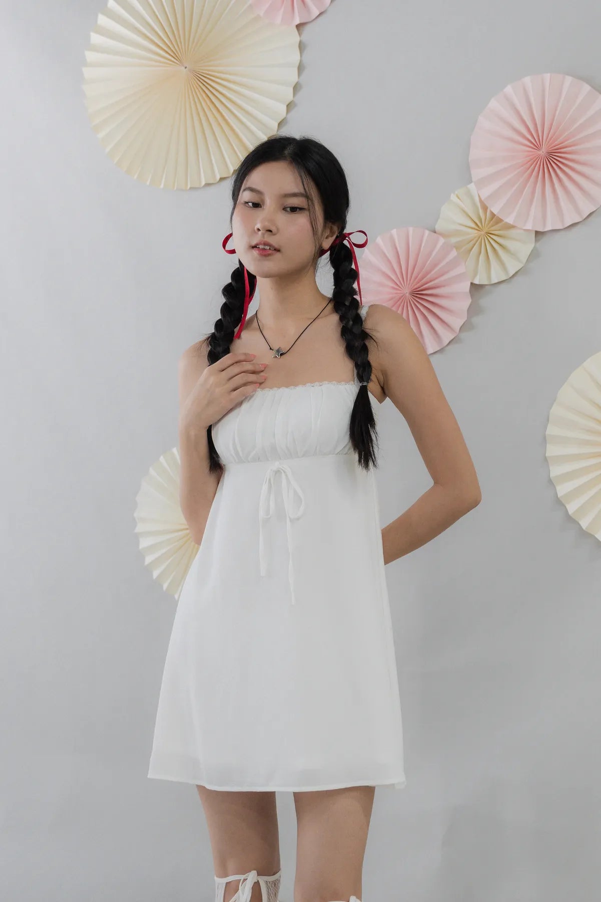 Kiara Padded Mini Babydoll Dress