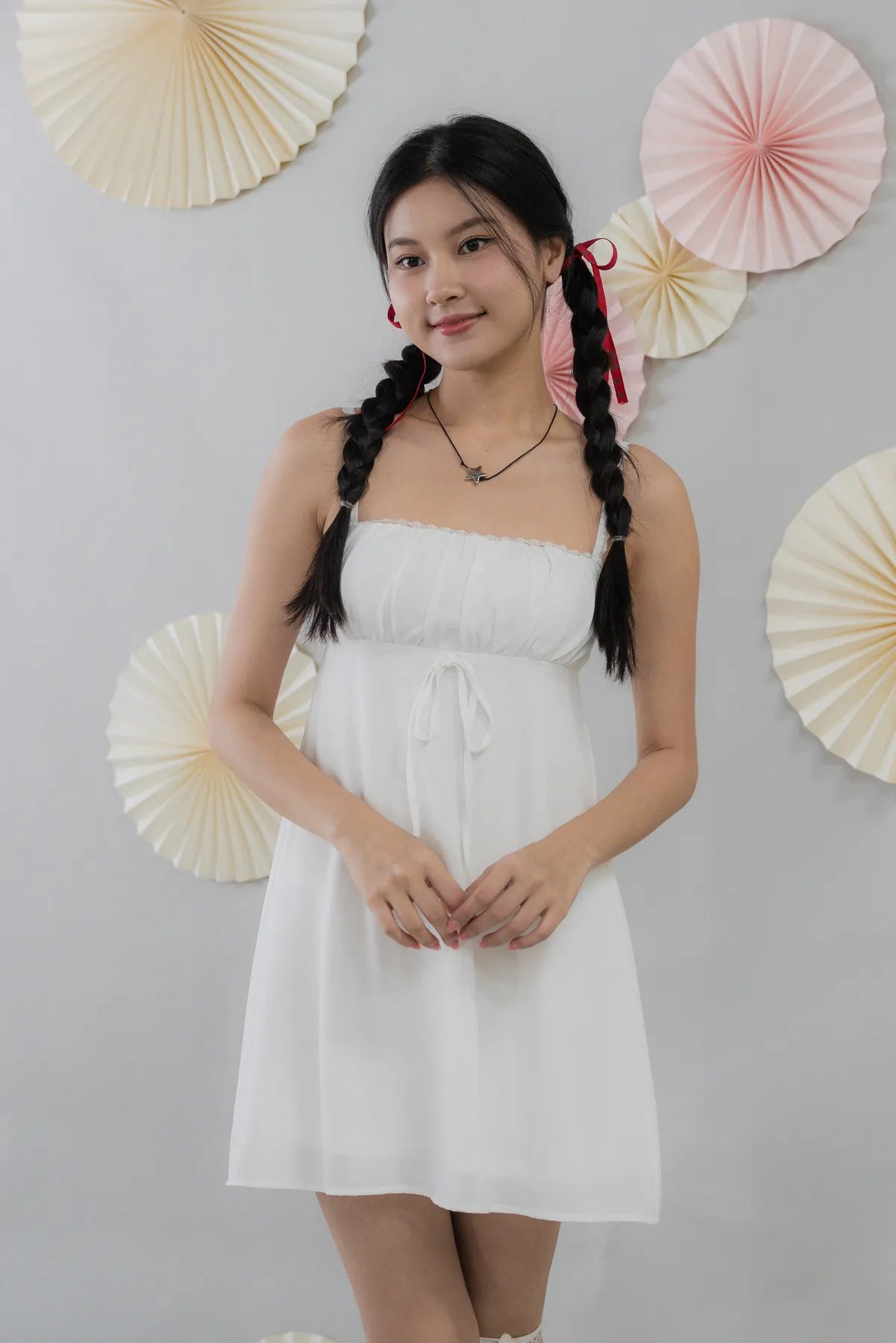 Kiara Padded Mini Babydoll Dress