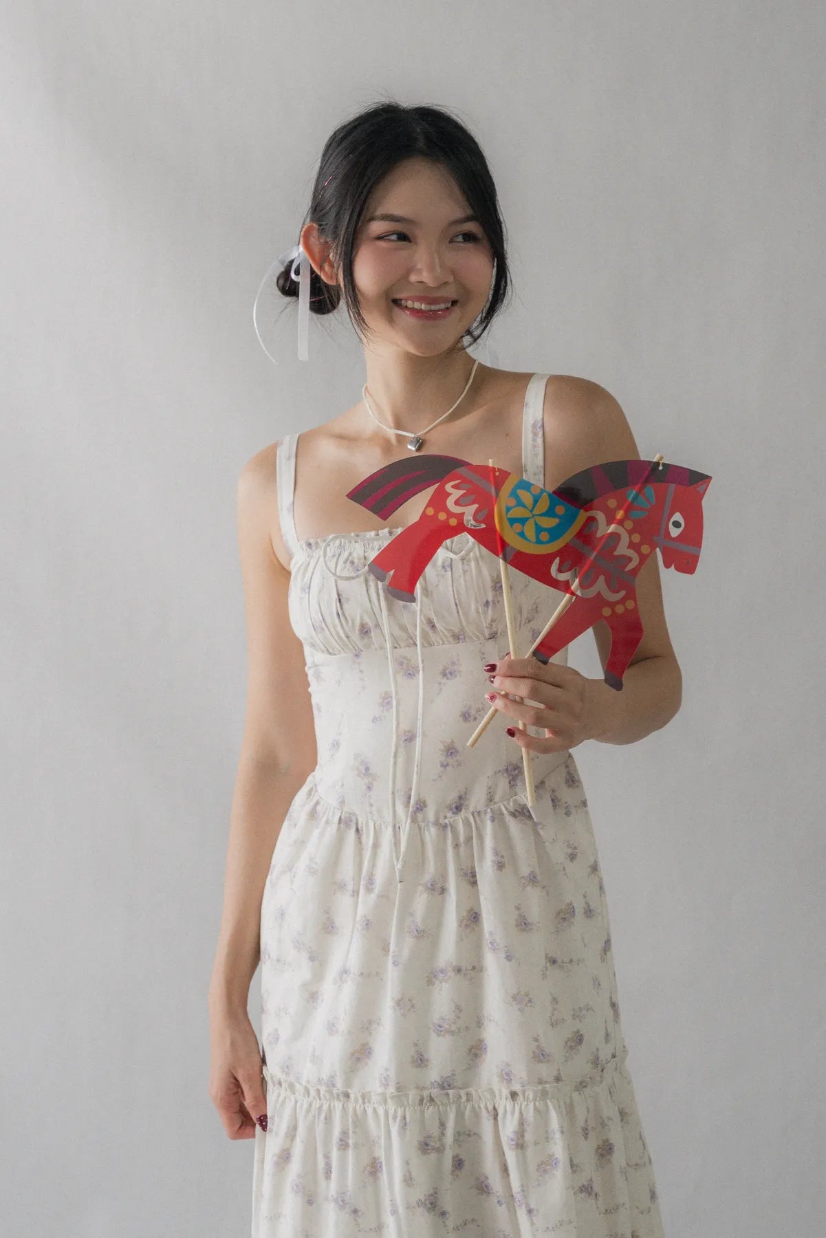 Lyla Padded Ruched Long Dress