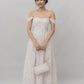Elora Ribbon Tie Padded Maxi Dress