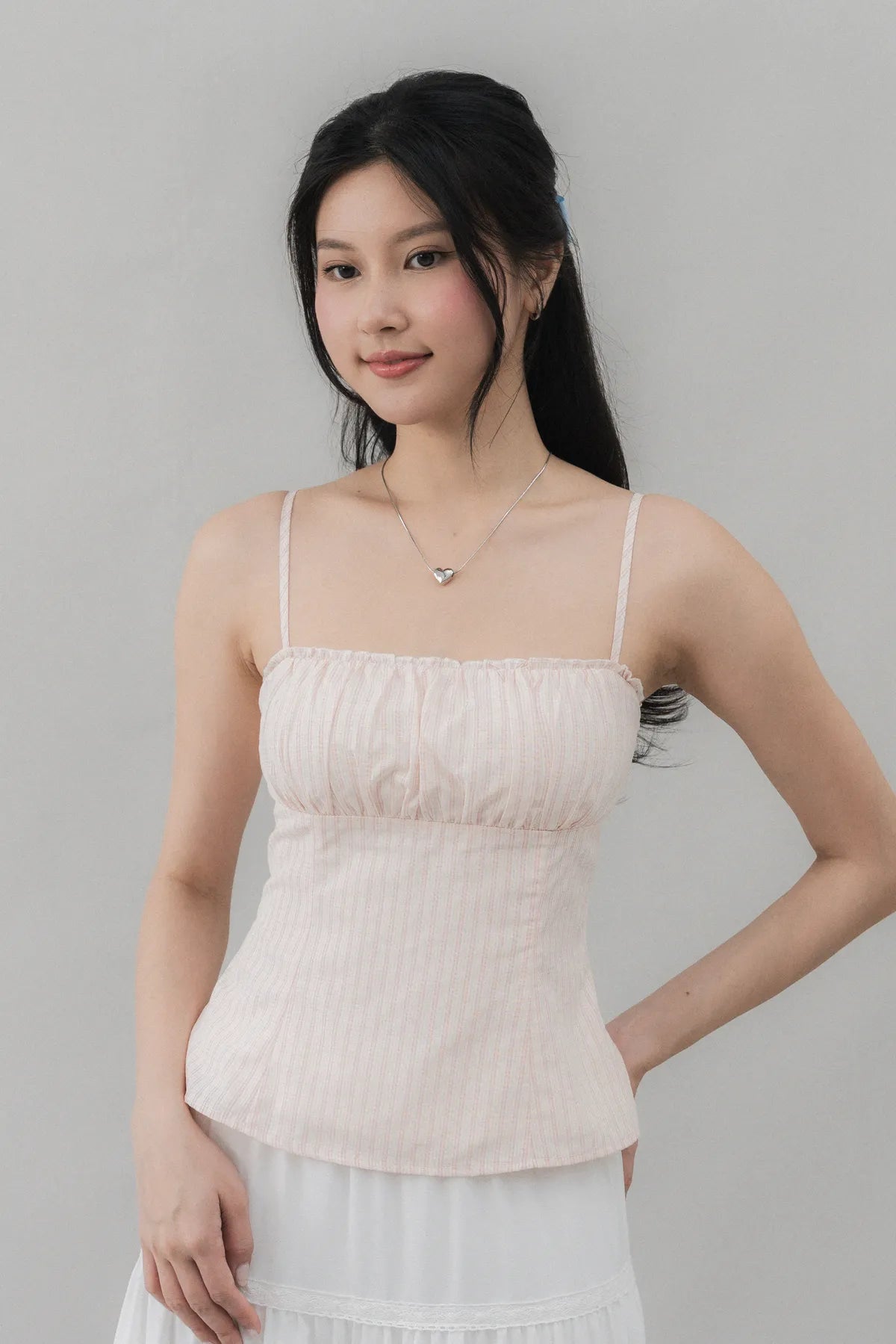 Steffi Gingham Strappy Padded Top
