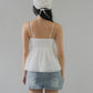Jolyn Eyelet Babydoll Padded Top