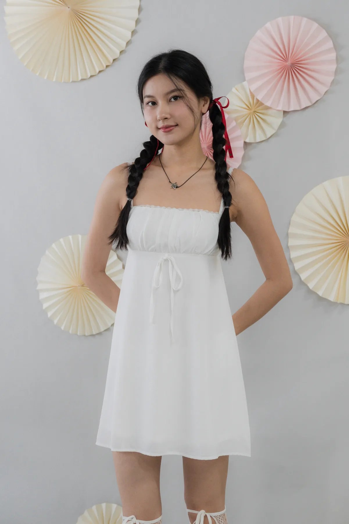 Kiara Padded Mini Babydoll Dress