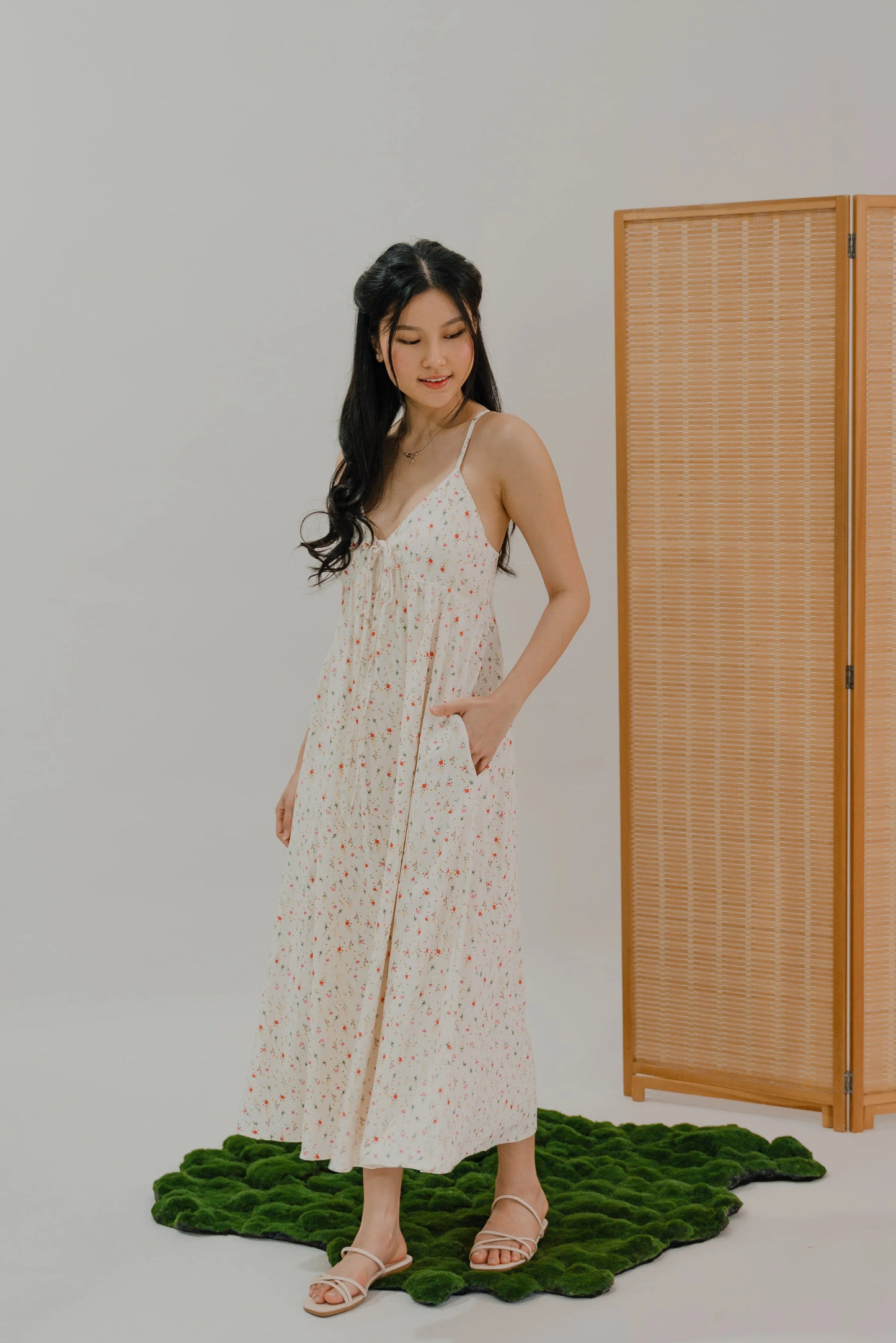 LIKKA x BEUTEA Paige Babydoll Maxi Padded Dress