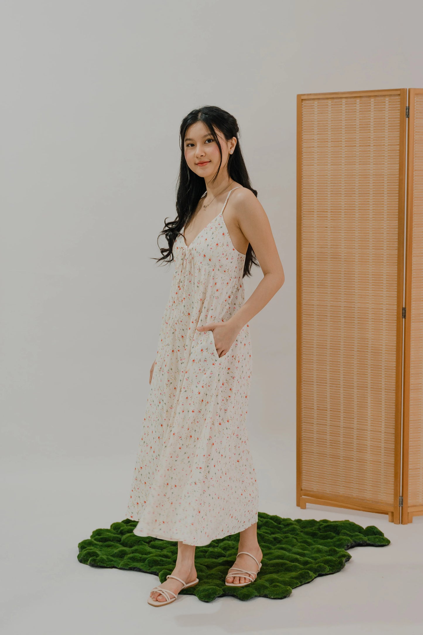 LIKKA x BEUTEA Paige Babydoll Maxi Padded Dress