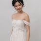 Elora Ribbon Tie Padded Maxi Dress