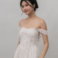 Elora Ribbon Tie Padded Maxi Dress