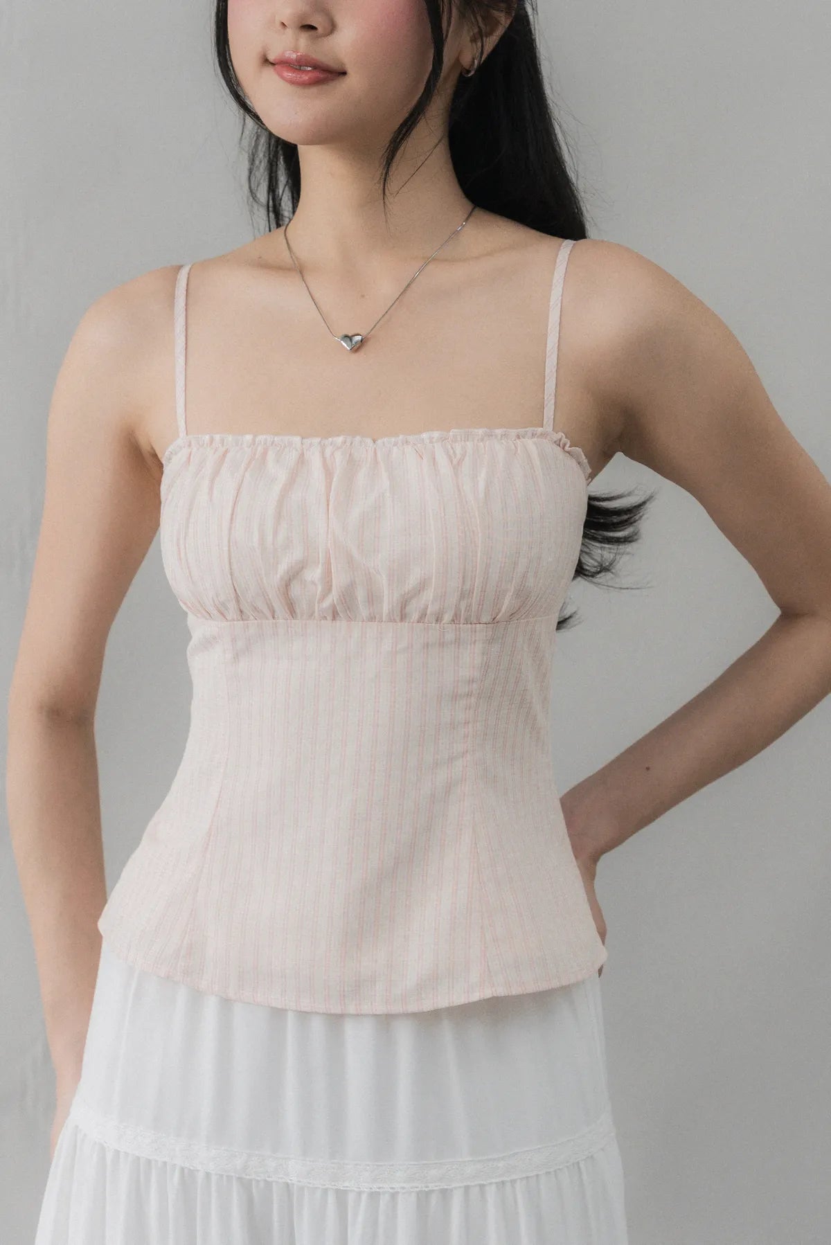 Steffi Gingham Strappy Padded Top