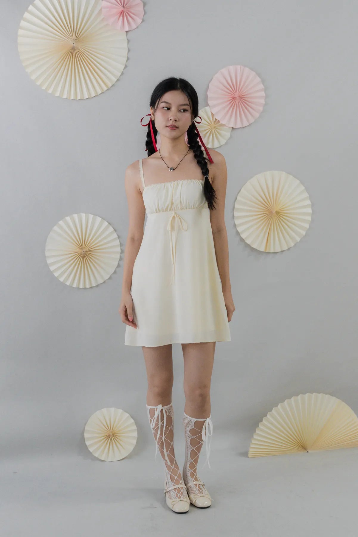 Kiara Padded Mini Babydoll Dress