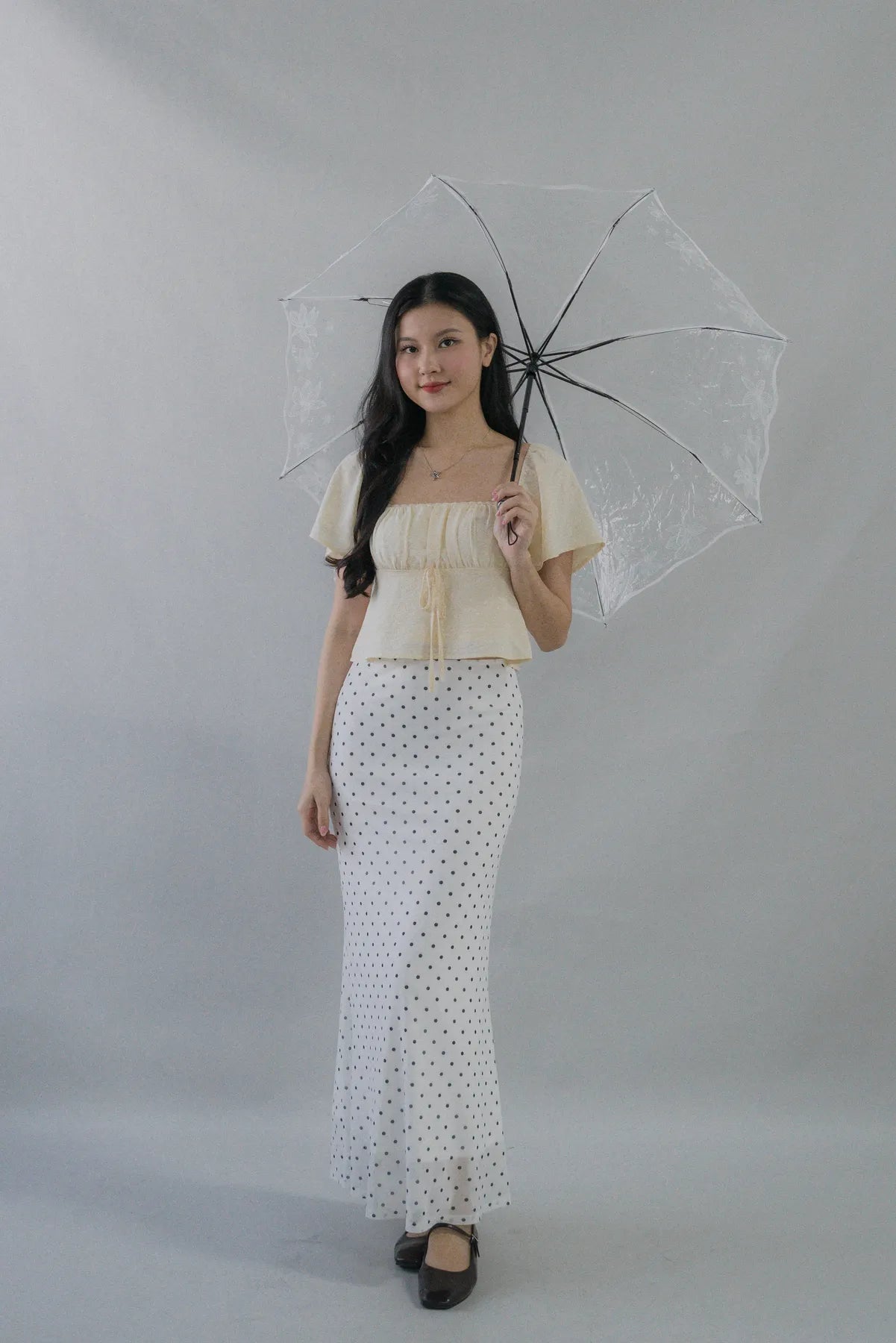 Kiara Flutter Sleeves Padded Babydoll Top