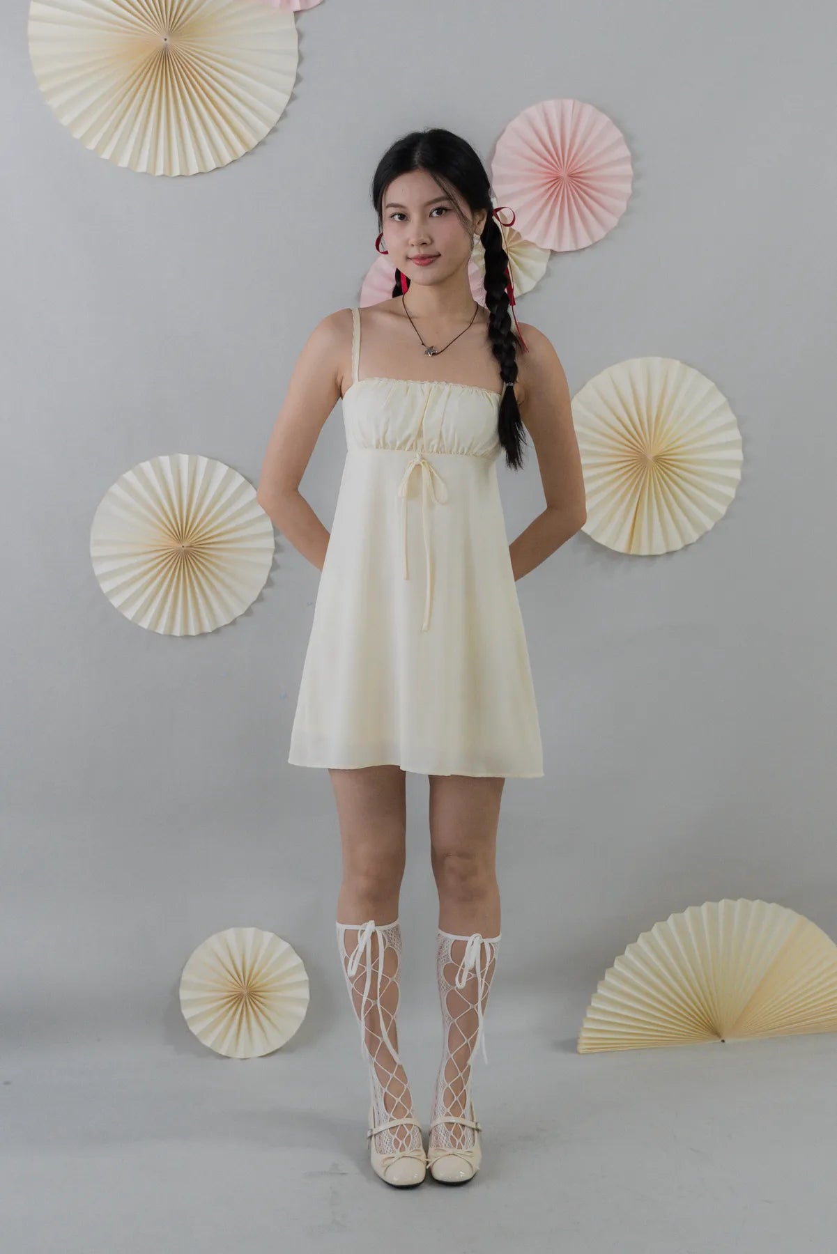 Kiara Padded Mini Babydoll Dress