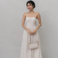 Elora Ribbon Tie Padded Maxi Dress