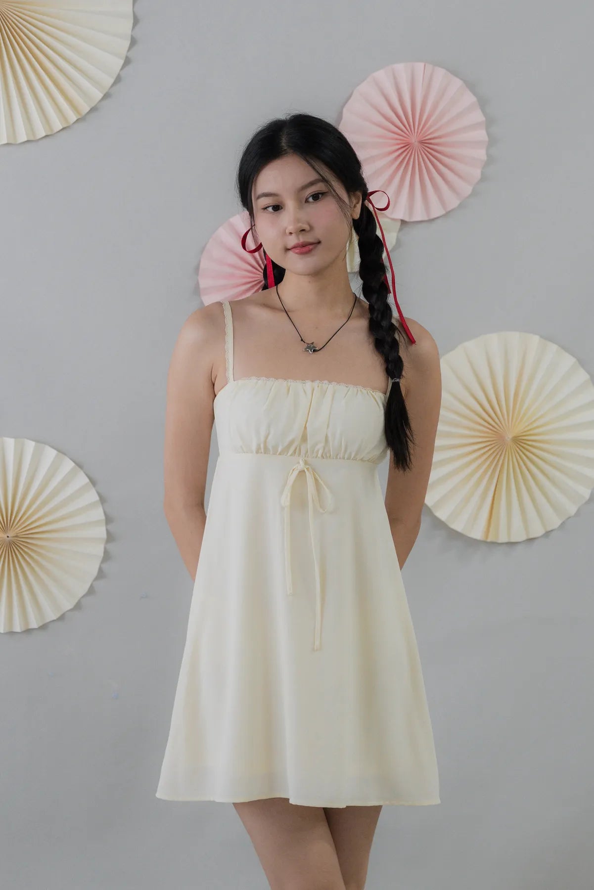 Kiara Padded Mini Babydoll Dress