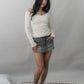 Valerie Pointelle Off Shoulder Long Sleeve Top